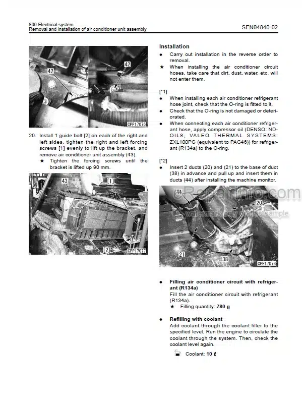 Photo 11 - Komatsu PC78US-8 Shop Manual Hydraulic Excavator SEN04543-10 SN 15001-