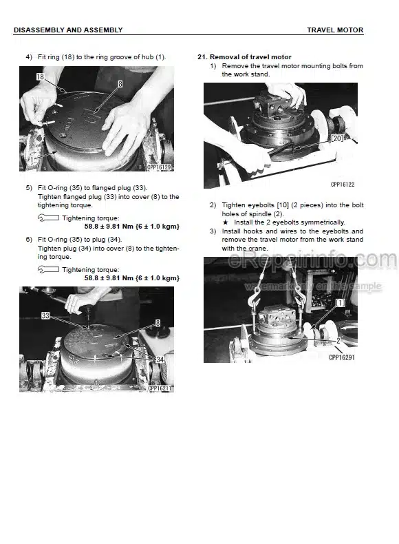 Photo 10 - Komatsu PC78UU-6 PC78US-6 Shop Manual Hydraulic Excavator SEBM025118
