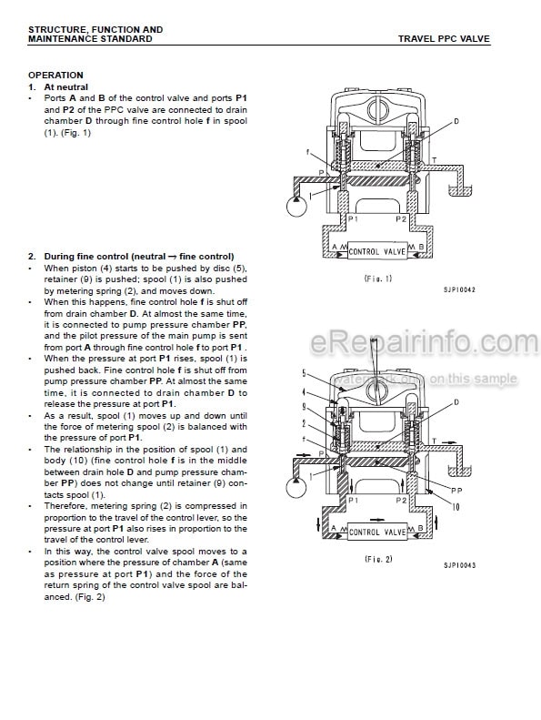Photo 5 - Komatsu PC78UU-6 PC78US-6 Shop Manual Hydraulic Excavator SEBM025118