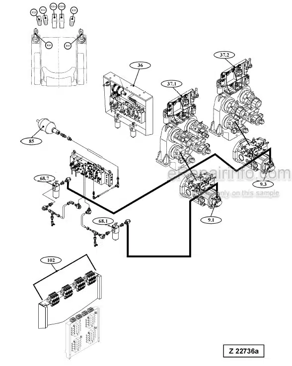 Photo 6 - Komatsu PC8000-6 Electro Service Manual Hydraulic Excavator SG PC8000-6E SN 12048