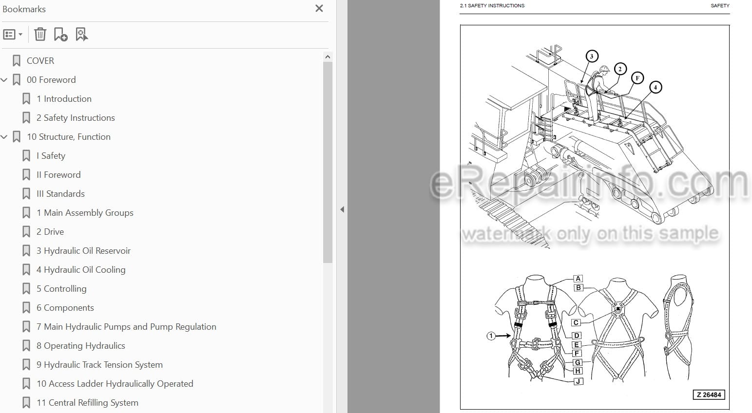Photo 4 - Komatsu PC8000-6 Diesel Shop Manual Hydraulic Excavator GZESM12040 SN 12037-