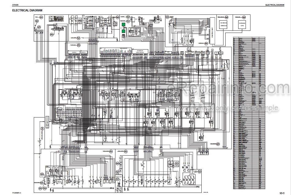 Photo 4 - Komatsu PC80MR-3 Shop Manual Hydraulic Excavator WEBM008601 SN F00003-