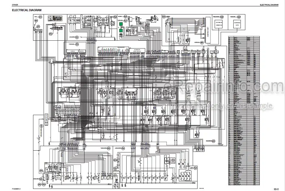 Photo 4 - Komatsu PC80MR-3 Shop Manual Hydraulic Excavator WEBM008601 SN F00003-