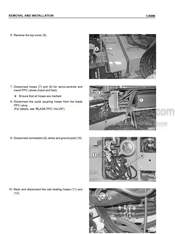 Photo 4 - Komatsu PC88MR-6 Shop Manual Hydraulic Excavator WEBM007200 SN F00003-