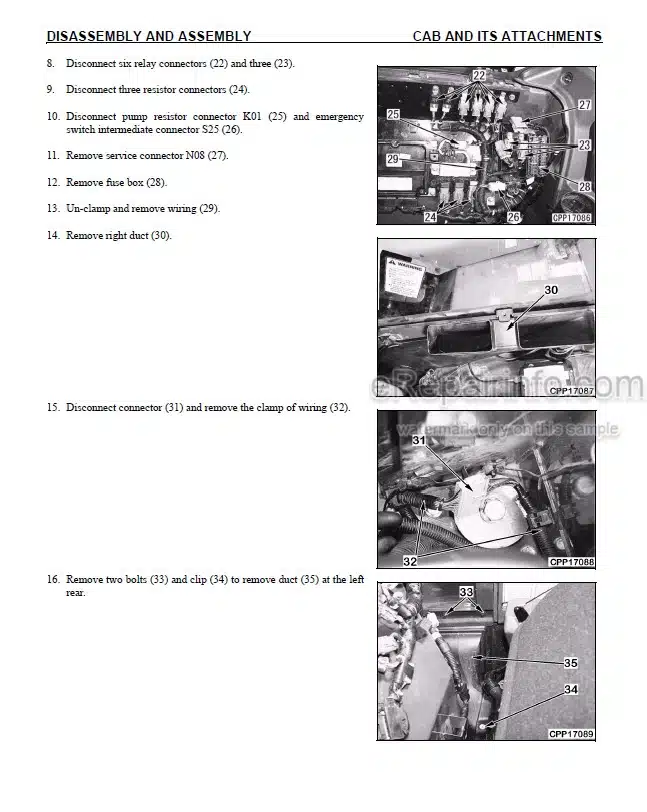 Photo 2 - Komatsu PC88MR-8 Shop Manual Hydraulic Excavator CEBM007301 SN A90001-