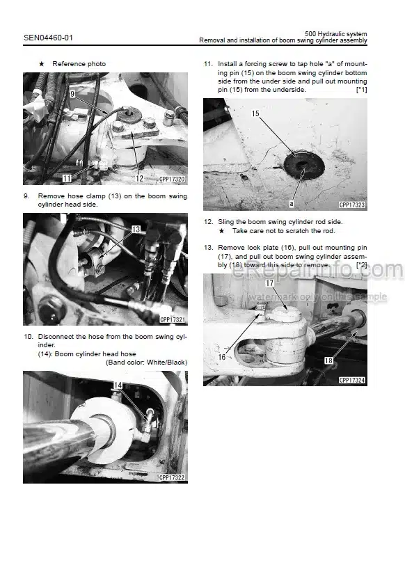 Photo 1 - Komatsu PC88MR-8 Shop Manual Hydraulic Excavator SEN04329-11 SN 5001-