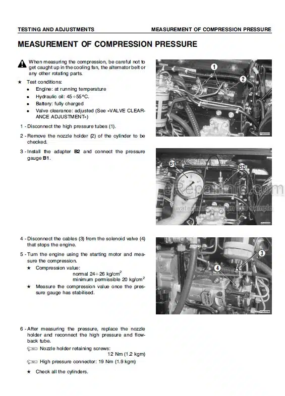 Photo 3 - Komatsu PC95-1 Shop Manual Hydraulic Excavator WEBMPC9500 SN 5000007-