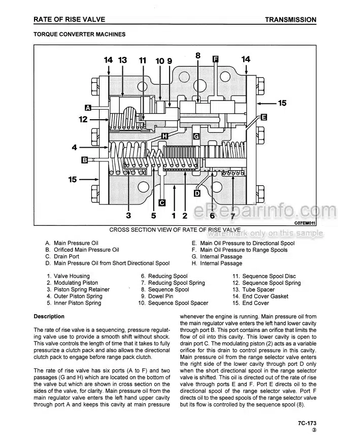 Photo 5 - Komatsu TD7H TD8H TD9H Shop Manual Crawler Tractor CEBM789H04 SN25501- 35501- 45501-