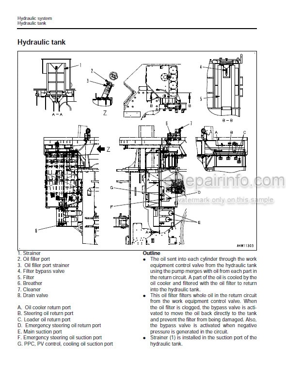 Photo 3 - Komatsu WA1200-6 Shop Manual Wheel Loader SEN05475-01 SN 60001-