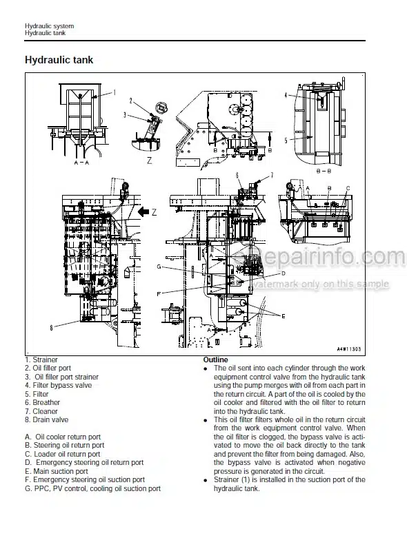 Photo 3 - Komatsu WA1200-6 Shop Manual Wheel Loader SEN05475-01 SN 60001-
