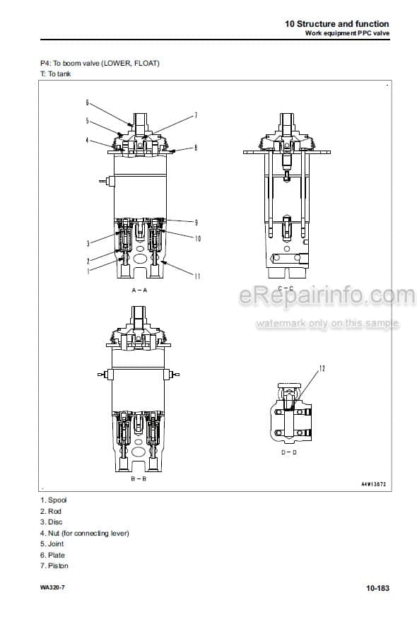 Photo 3 - Komatsu WA320-7 Shop Manual Wheel Loader SEN06202-00 SN 80001-
