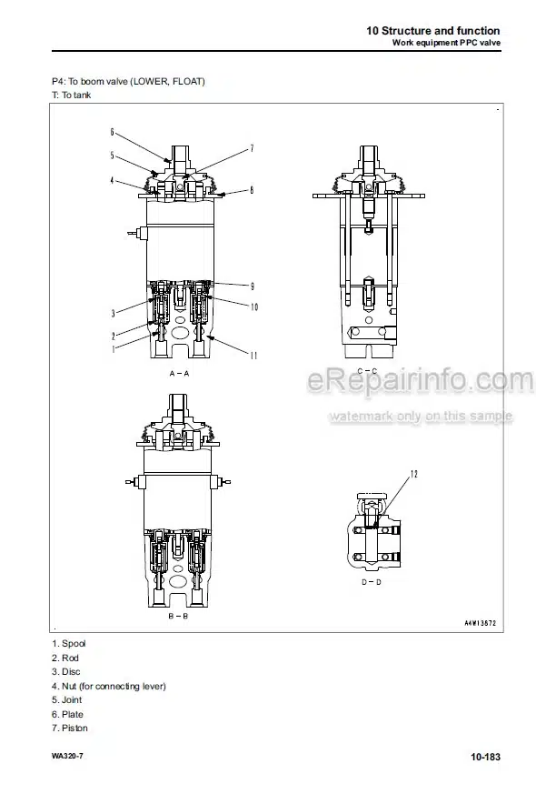 Photo 3 - Komatsu WA320-7 Shop Manual Wheel Loader SEN06202-00 SN 80001-