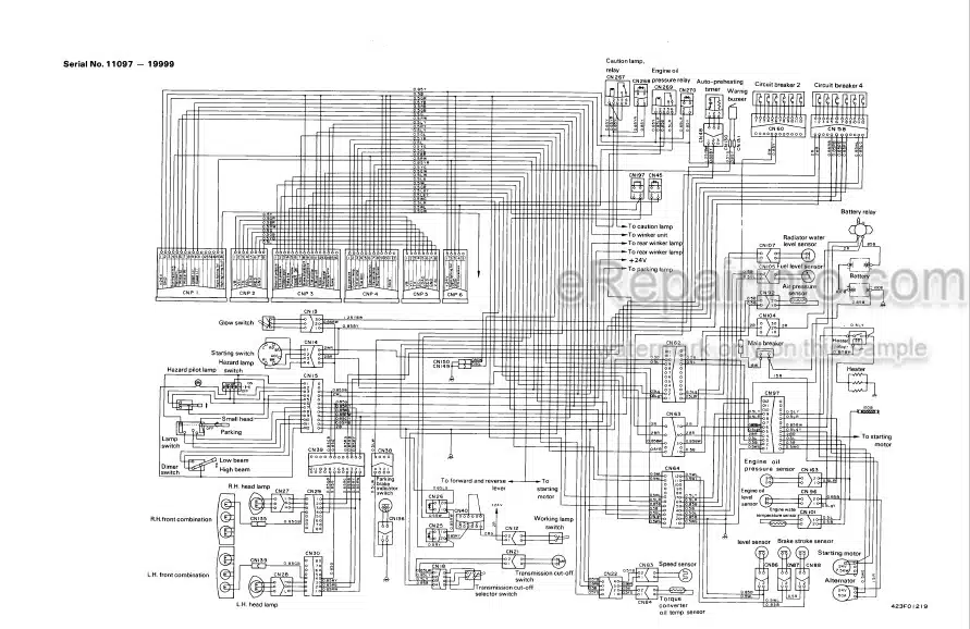 Photo 4 - Komatsu WA380-1 Shop Manual Wheel Loader SEBMU4230106 SN 10001-