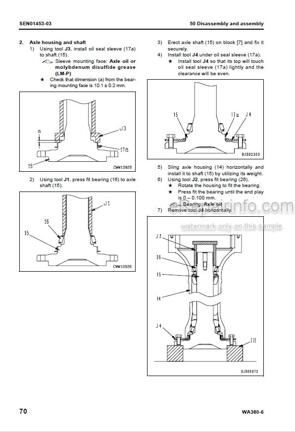 Photo 5 - Komatsu WA380-6 Shop Manual Wheel Loader SEN00114-15 SEN00769-03 SN 65001-
