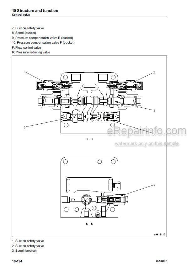 Photo 3 - Komatsu WA380-7 Shop Manual Wheel Loader SEN05650-01 SN 10001-