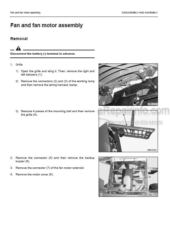 Photo 1 - Komatsu WA400-5H Shop Manual Wheel Loader VEBM210100 SN H50051-