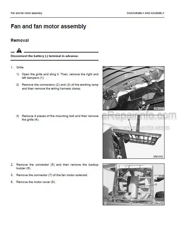 Photo 1 - Komatsu WA400-5H Shop Manual Wheel Loader VEBM210100 SN H50051-