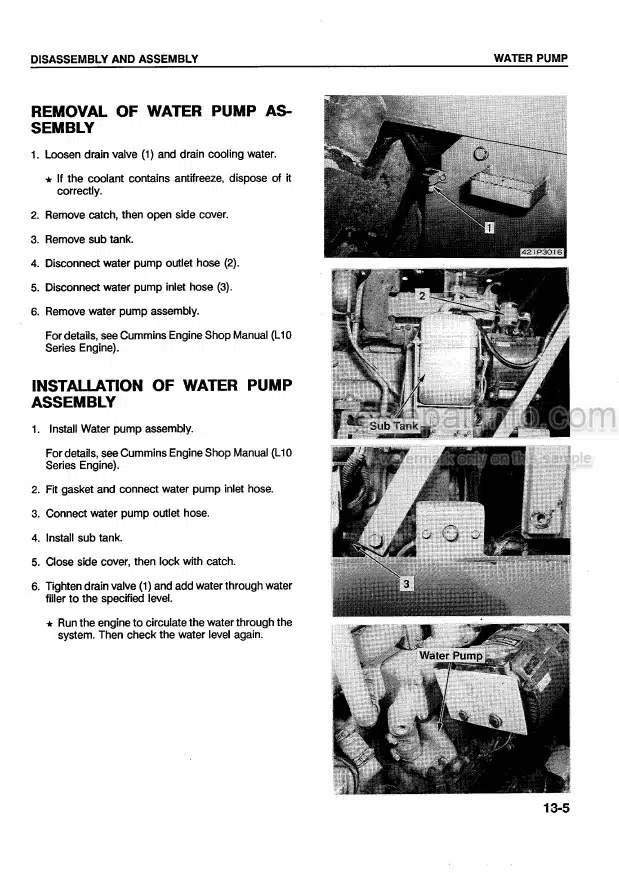 Photo 1 - Komatsu WA450-2 Shop Manual Wheel Loader CEBDW21020 SN A25001-