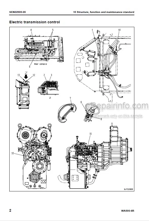 Photo 5 - Komatsu WA500-6R Shop Manual Wheel Loader SEN02876-08 SN 60001-
