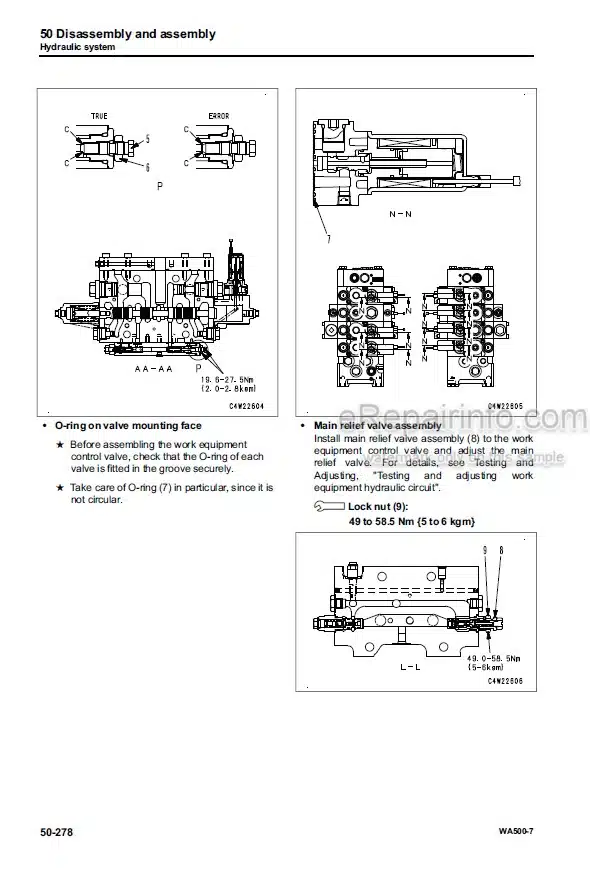 Photo 3 - Komatsu WA500-7 Shop Manual Wheel Loader SEN05693-03 SN 10001-