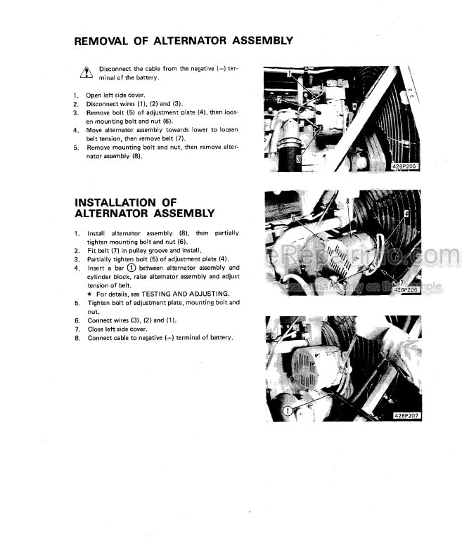Photo 7 - Komatsu WA500-7 Shop Manual Wheel Loader SEN05693-03 SN 10001-