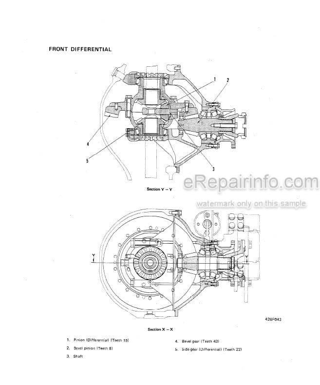 Photo 5 - Komatsu WA600-1 Shop Manual Wheel Loader SEBD04260111 SN 10001-
