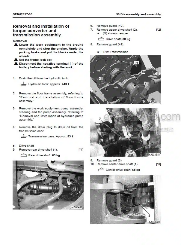 Photo 7 - Komatsu WA600-6 Shop Manual Wheel Loader SEN00235-14 SN 60001-