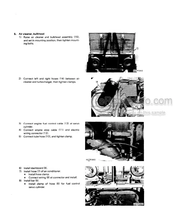 Photo 8 - Komatsu WA800-1 WA800-2 Shop Manual Wheel Loader SEBD04280113