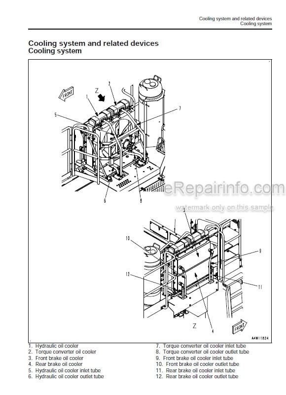 Photo 4 - Komatsu WA900-3E0 Shop Manual Wheel Loader SEN05654-00 SN 60079-