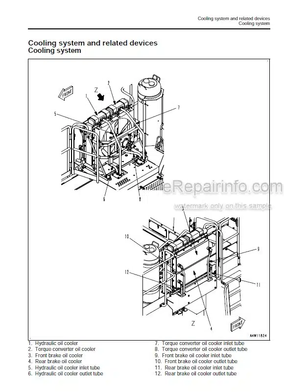 Photo 4 - Komatsu WA900-3E0 Shop Manual Wheel Loader SEN05654-00 SN 60079-