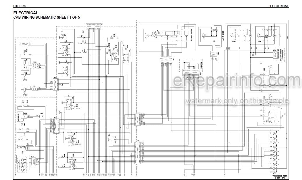 Photo 4 - Komatsu WB140-2N WB150-2N Shop Manual Backhoe Loader CEBM012701 SN A20637- A60029-