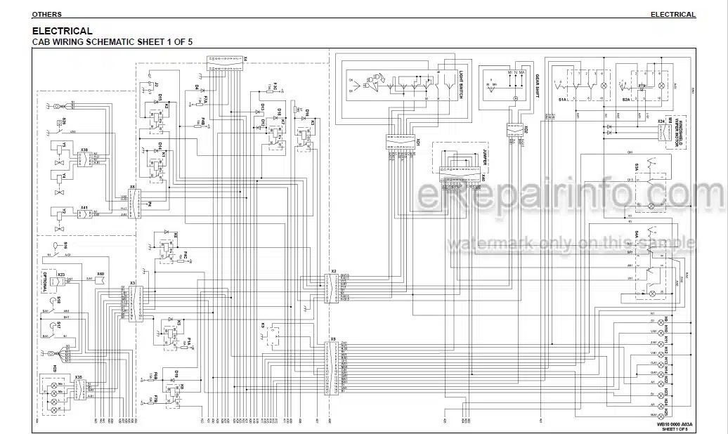 Photo 4 - Komatsu WB140-2N WB150-2N Shop Manual Backhoe Loader CEBM012701 SN A20637- A60029-