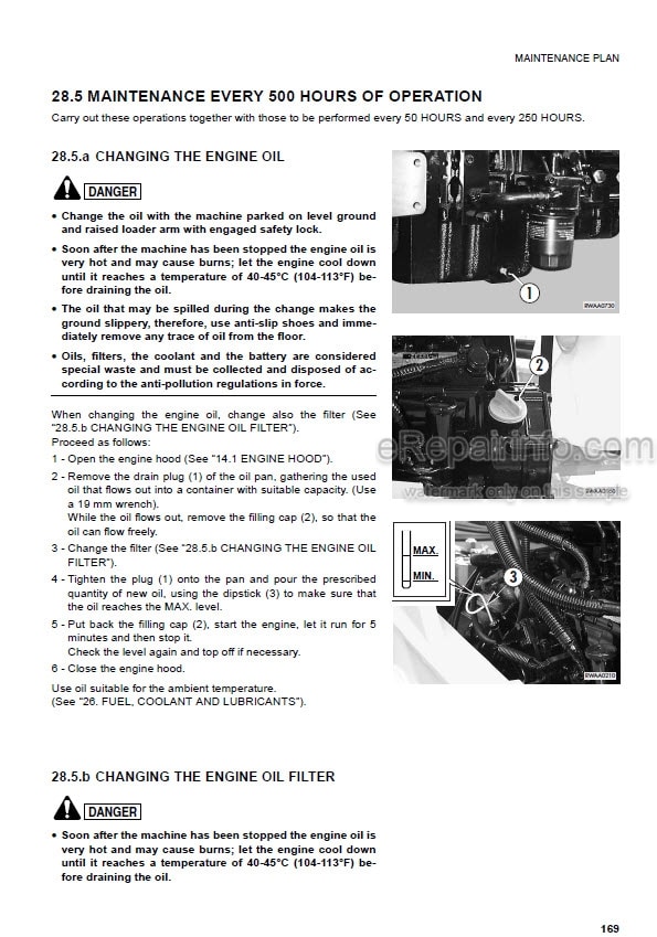 Photo 7 - Komatsu WB140-2 WB150-2 Operation And Maintenance Manual Backhoe Loader WEAD000902