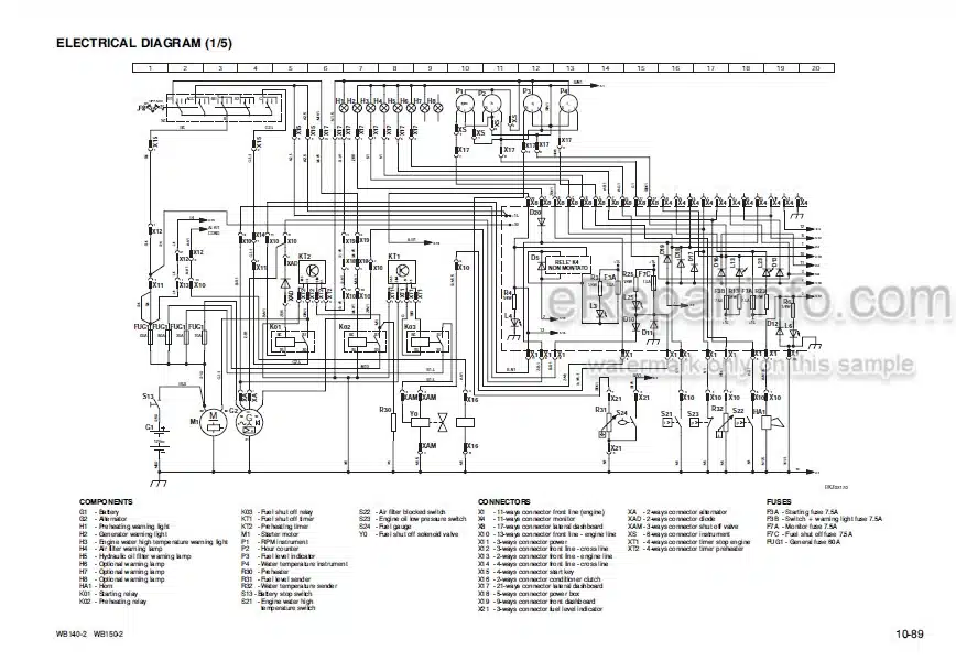 Photo 4 - Komatsu WB140-2 WB150-2 Shop Manual Backhoe Loader WEBD001102