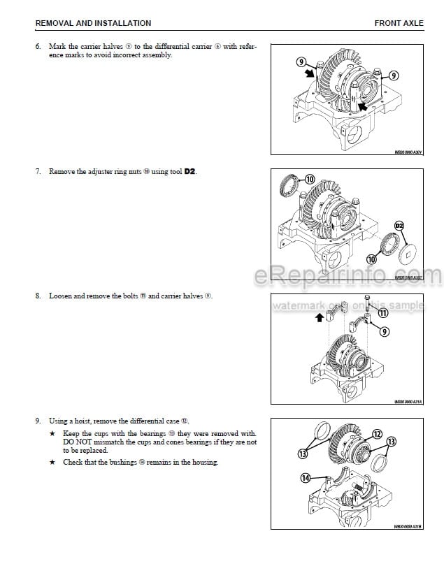 Photo 5 - Komatsu WB140PS-2N WB150PS-2N Shop Manual Backhoe Loader CEBM012801 SN A40034- A70010-