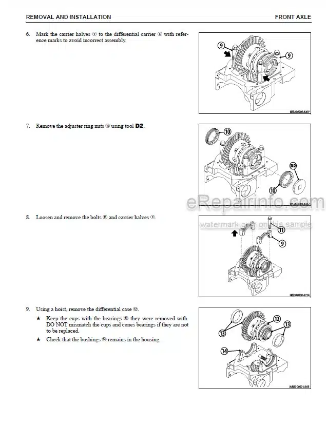 Photo 5 - Komatsu WB140PS-2N WB150PS-2N Shop Manual Backhoe Loader CEBM012801 SN A40034- A70010-