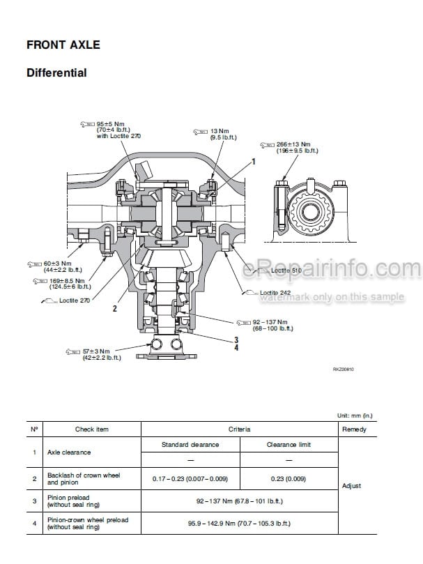 Photo 3 - Komatsu WB140PS-2 WB150PS-2 Shop Manual Backhoe Loader WEBD002502 SN F50001-