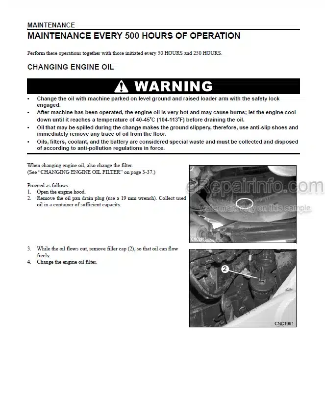 Photo 7 - Komatsu WB140PS-2 WB150PS-2 Operation And Maintenance Manual Backhoe Loader WEAM002201 SN F50001-