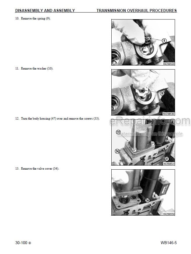 Photo 1 - Komatsu WB146-5 Shop Manual Backhoe Loader CEBM016503 SN A23001-
