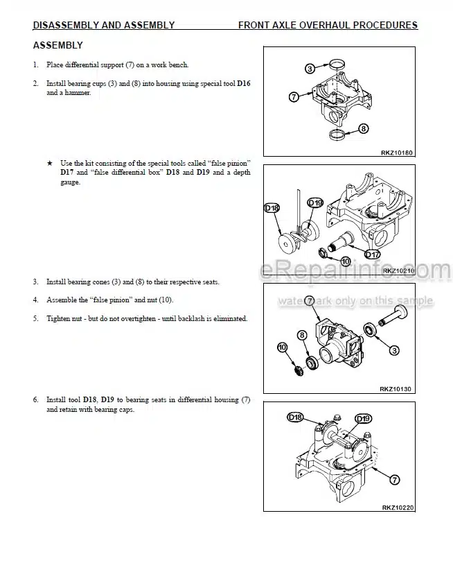 Photo 5 - Komatsu WB146PS-5 Shop Manual Backhoe Loader CEBM018501 SN A43001-