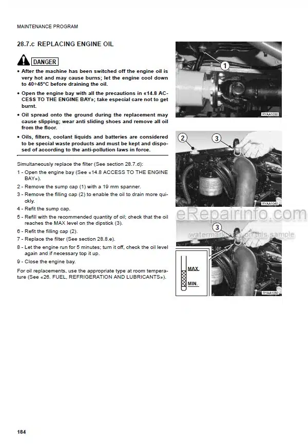 Photo 3 - Komatsu WB70A-1 Operation And Maintenance Manual Backhoe Loader WEAM005802 SN F11021-