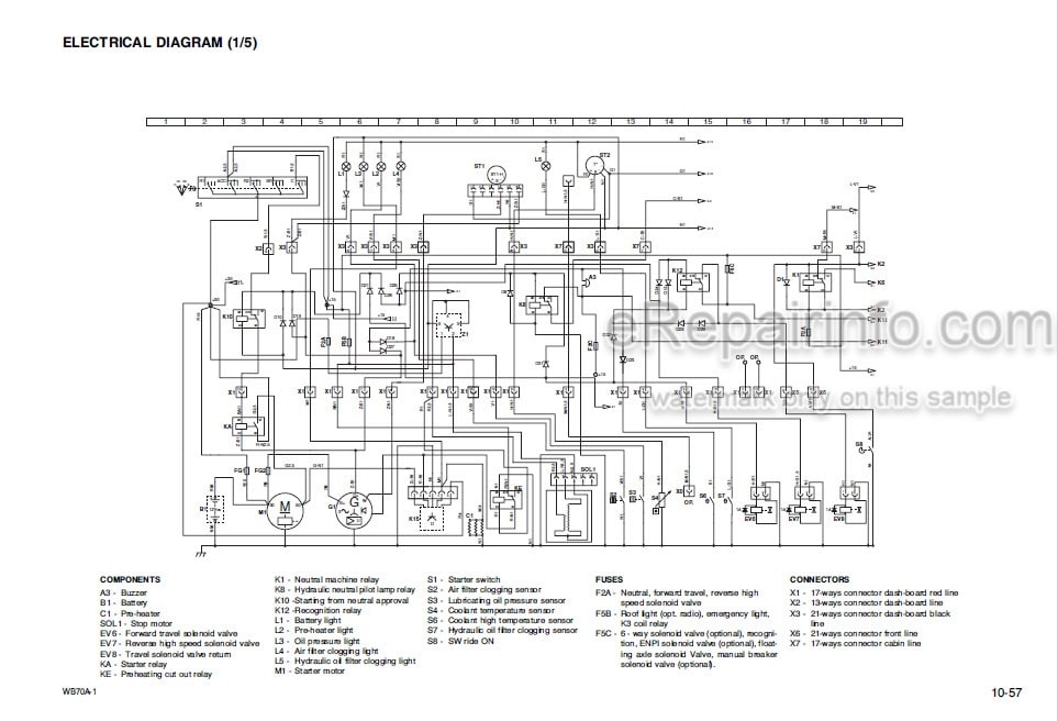 Photo 4 - Komatsu WB70A-1 Shop Manual Backhoe Loader WEBM003200 SN F10392-