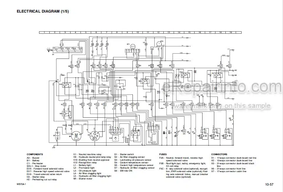 Photo 4 - Komatsu WB70A-1 Shop Manual Backhoe Loader WEBM003200 SN F10392-
