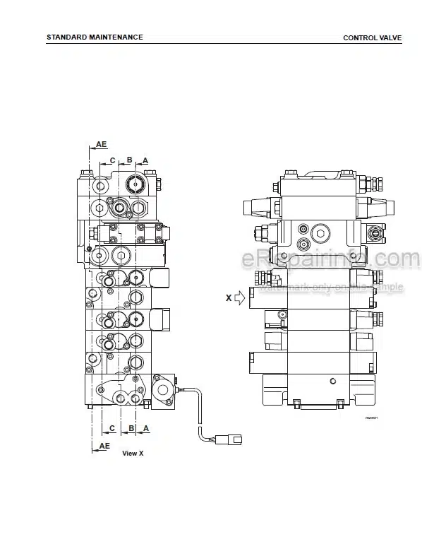 Photo 3 - Komatsu WB93R-5E0 Shop Manual Backhoe Loader WEBM008100 WEBM008101 SN 60003-
