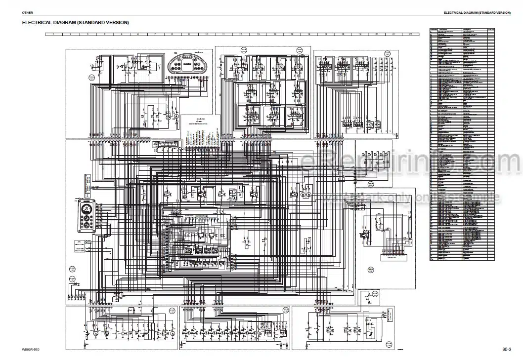 Photo 5 - Komatsu WB93R-5E0 Shop Manual Backhoe Loader WEBM008100 WEBM008101 SN 60003-