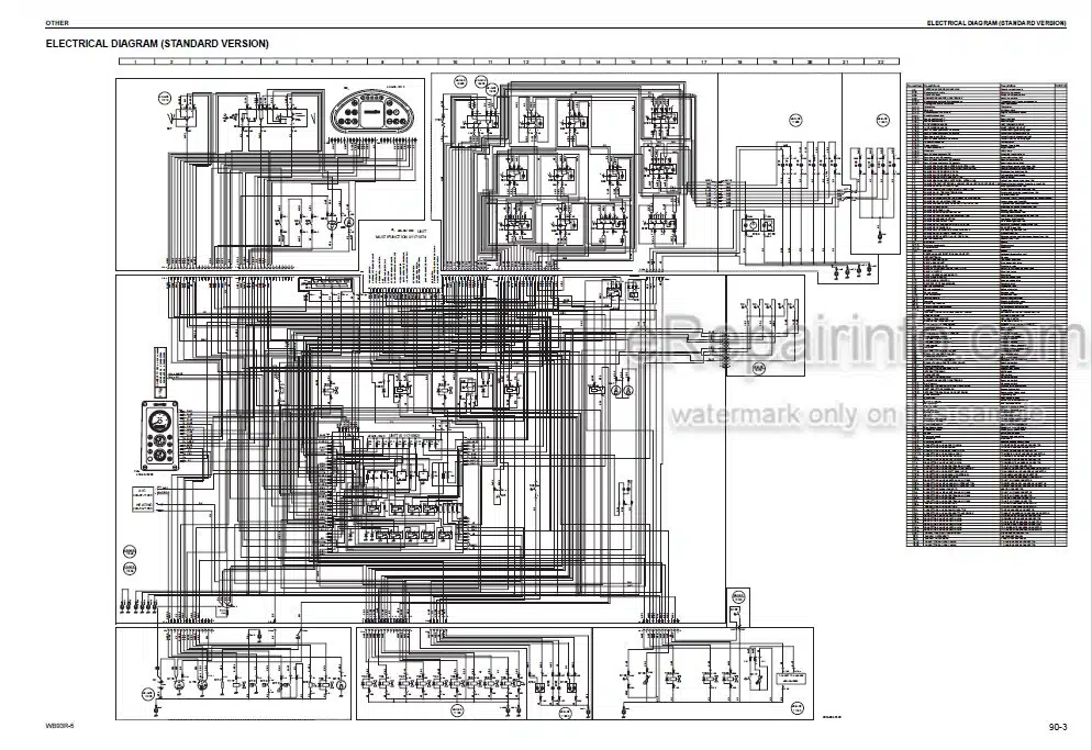 Photo 3 - Komatsu WB93R-5 Shop Manual Backhoe Loader WEBM005800 SN F50003-