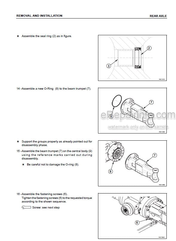 Photo 5 - Komatsu WB93S-5 Shop Manual Backhoe Loader WEBM007400 SN F00003-