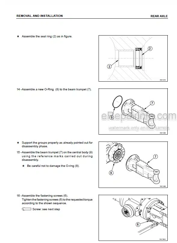 Photo 5 - Komatsu WB93S-5 Shop Manual Backhoe Loader WEBM007400 SN F00003-