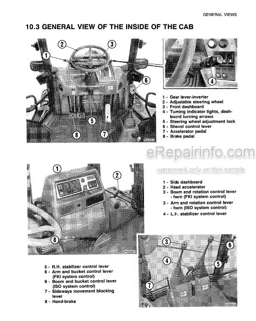 Photo 10 - Komatsu WB95R-1 WB97R-1 Operation And Maintenance Manual Backhoe Loader WEAMWB9500 SN8905439-