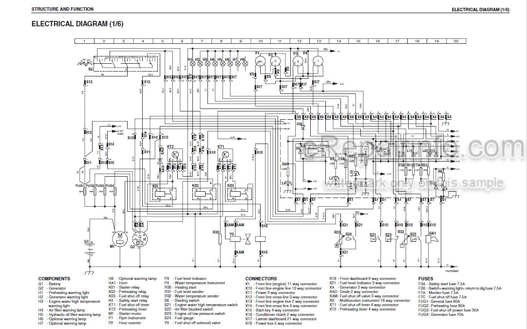 Photo 4 - Komatsu WB97R-2 Shop Manual Backhoe Loader WEBM001001 SN 97F20743-
